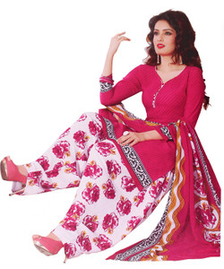 Giftsnfriends Crepe Printed Salwar Suit Dupatta Material