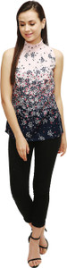Anzlik Casual Sleeveless Floral Print Women's Multicolor Top