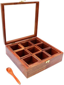 craftspoint - 1 L Wooden Spice Container