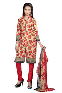 Giftsnfriends Synthetic Printed Salwar Suit Dupatta Material
