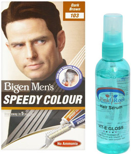 Bigen Men S Speedy Hair Colour 103 Dark Brown With Pink Root Hair