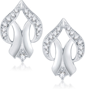 VK Jewels Attractive Heart Cubic Zirconia Alloy Stud Earring