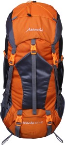 Attache 1025R Hiking Backpack (Orange) With Rain Cover … Rucksack  - 70 L