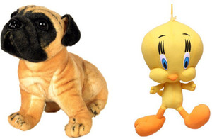 Pari Soft Tweety (30 Cm) And Hutch Dog (32 Cm) - 30 cm