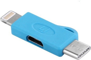 BB4 3 IN 1 Micro USB to Lightning 8 Pin and Type C Convertor CHARGING ADAPTER OTG Cable