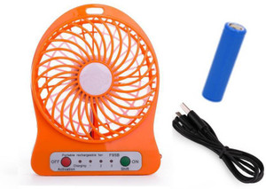 Zblack ZBS2017 High Speed Wireless Rechargeable (USB Charging & 2200 mAH Battery) Wireless Rechargeable Mini USB Fan
