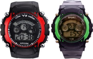 Creator Red And Green Sports Return Gifts(Very May Colours) Combo Digital Watch  - For Boys & Girls