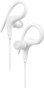 Plantech Adiva Catchy White Sports Wired Headphones