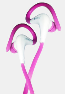 Plantech Adiva Hot Pink Sports Wired Headphones