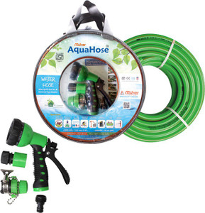 AquaHose WHS12050(G) Water Hose Set Green 15mtr (12.5mm ID) Hose Pipe