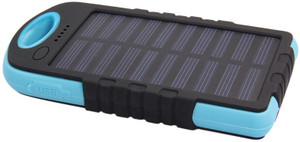 UIMI U3 Waterproof Dust Proof Solar Dual USB Universal Mobile Charger 6000 mAh Power Bank