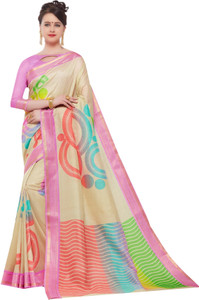 Yetnik Printed Bollywood Silk Cotton Blend Saree