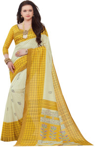 Yetnik Printed Bollywood Silk Cotton Blend Saree