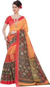 Yetnik Printed Bollywood Silk Cotton Blend Saree