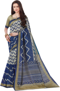 Yetnik Printed Bollywood Silk Cotton Blend Saree
