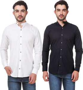 Elepants Men's Solid Casual Multicolor Shirt