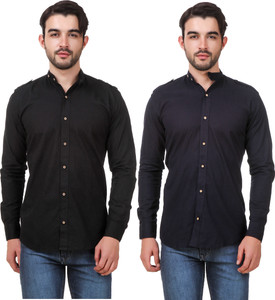 Elepants Men's Solid Casual Multicolor Shirt