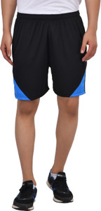 Gag Wear Solid Men & Women Black, Light Blue Sports Shorts