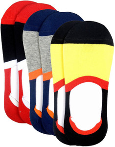Color Fevrr Men & Women Striped No Show Socks, Footie Socks