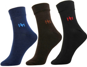 Neska Moda Men's Solid Ankle Length Socks