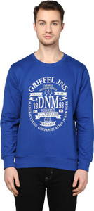 Griffel Full Sleeve Printed Men's Sweatshirt