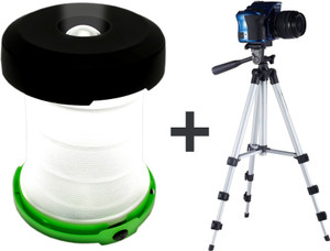 Maddcell Combo of Tripod Stand and Camping Lantern Tripod