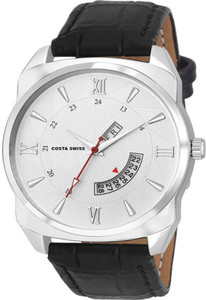 Costa Swiss CS-9019 Day & Date Analog Watch - For Men