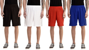 Avigo Solid Men & Women Multicolor Sports Shorts