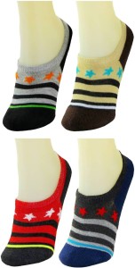Tahiro Men & Women Striped Low Cut Socks, No Show Socks, Footie Socks
