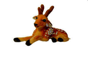 Spot Dealz SDLS14 Sitting Deer Soft Toy - 13 cm
