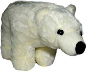 Spot Dealz SDLS04 white Bear soft Toy - 9 cm