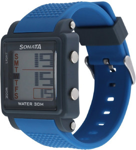 sonata grey dial digital watch