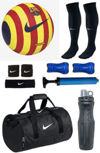 Retail World Premier League Purple/White Football (Size-5) Combo Football Kit