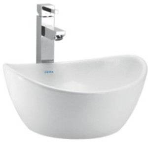 Cera Cloister Basin 1046 Table Top Basin White Best Price In India