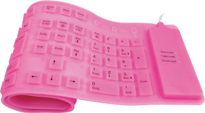 ROQ 109 Keys With Numeric Keys Silicone Rubber Waterproof Flexible Foldable Wired USB Laptop Keyboard
