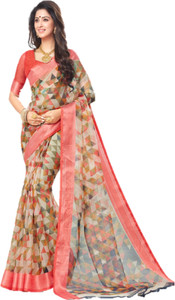 DESIGN WILLA Printed Fashion Organza Saree