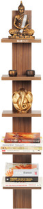 Bluewud Louis Wall Shelf Engineered Wood Open Book Shelf