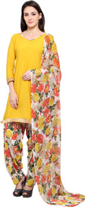 Ishin Crepe Printed Salwar Suit Dupatta Material