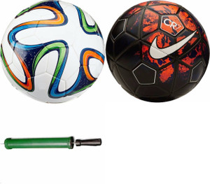 RSO 32 Pannel International 2 balls With Air Pump Football - Size: 5