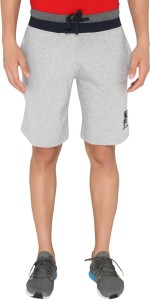 Chromozome Solid Men & Women Grey Gym Shorts