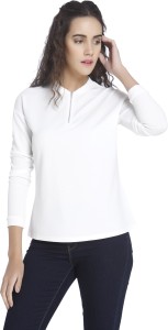 Vero Moda Casual Full Sleeve Solid Women's White Top