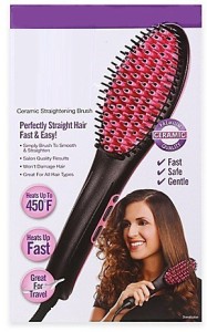 VibeX ® Automatic LCD Display Temperature Control Paddle Brush Simply Straight™ -Type-608 Hair Straightener