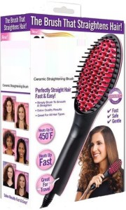 VibeX ™ Digital Electric Comb Heating Detangling Brush Simply Straight™ -Type-607 Hair Straightener