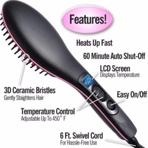 VibeX ™ Fast & Straight with temperature values LCD Display Magic Styling Tools Simply Straight™ -Type-600 Hair Straightener