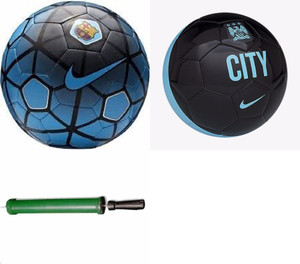 RSO High Quality GLIDER 2 Footballs With Air Pump - Size: 5, Diameter: 22.5 cm (Pack of 3, Multicolor) Football Kit