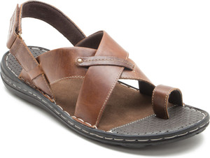 red tape sandals