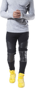 fugazee solid men's black track pants