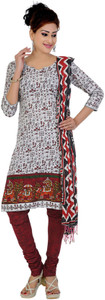 Giftsnfriends Cotton Printed Salwar Suit Dupatta Material
