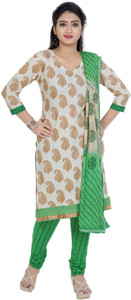 Giftsnfriends Cotton Printed Salwar Suit Dupatta Material