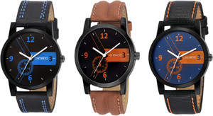 Casado 172x173x160 Multi-Colour Dial Boy'S And Men'S Watch-Combo Of 3 Exclusive Watches Analog Watch - For Men
